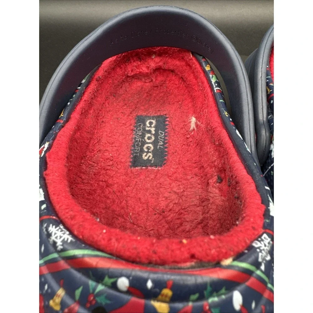 Disney Parks Mickey Christmas Holiday 2020 Crocs M9/W11 Dual Comfort 206734